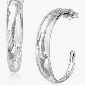 JEAN RACHEL JEWELRY 925 Sterling Silver Hoop Earrings